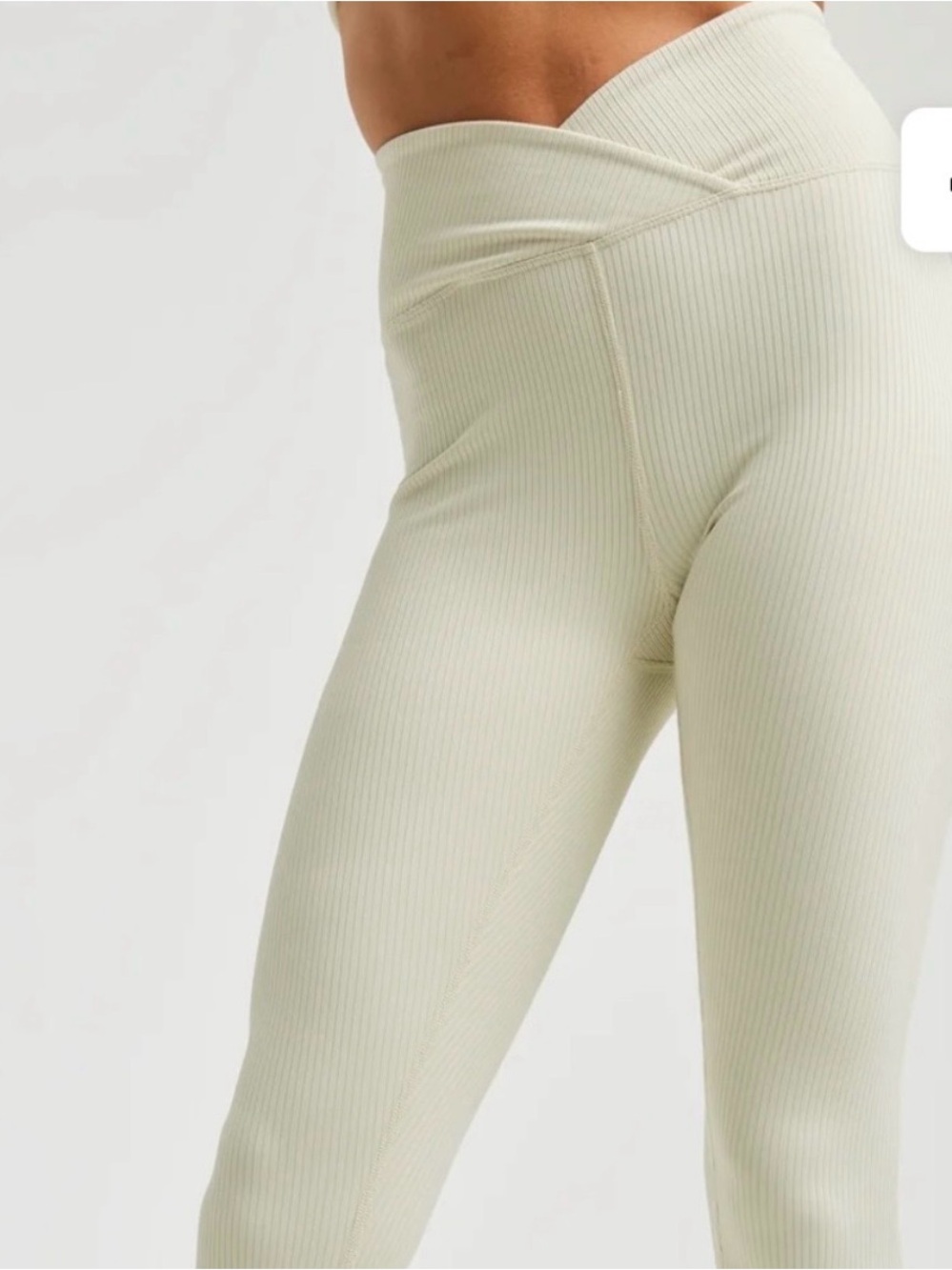Year of Ours Veronica Ribbed Legging (Bone)